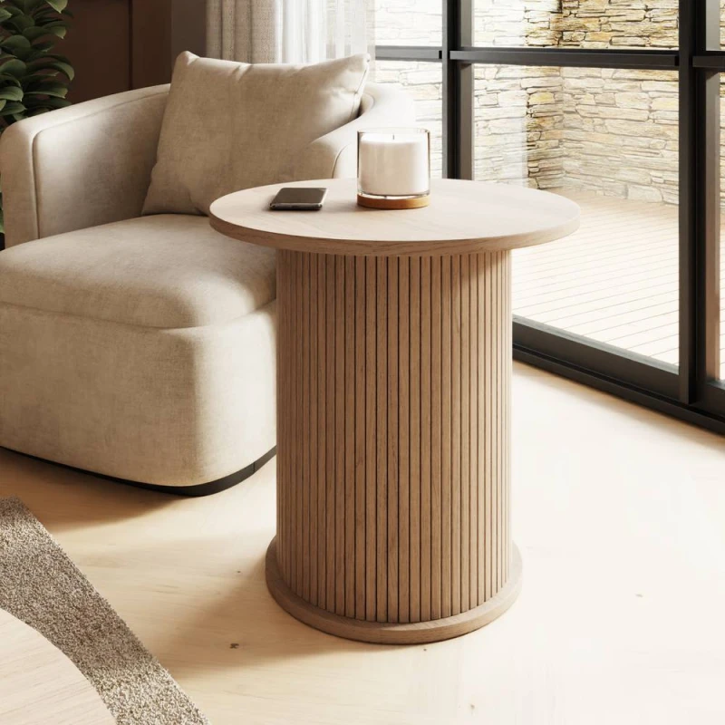 Image of GFW Omari Side Table in Light Oak Light Oak Unisex