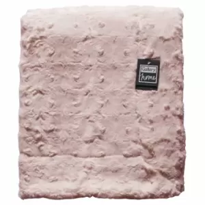 Image of Crossland Grove Stella Fur Throw Blush 1400x1800mm