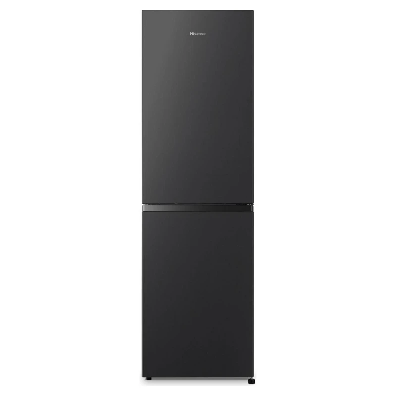 Image of Hisense RB327N4ABD 182cm No Frost Fridge Freezer - Black / Stainless Steel - D Rated