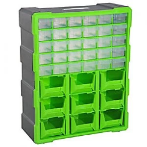 Image of Durhand Organiser 39 Drawer Green 485mm x 210 mm x 390 mm