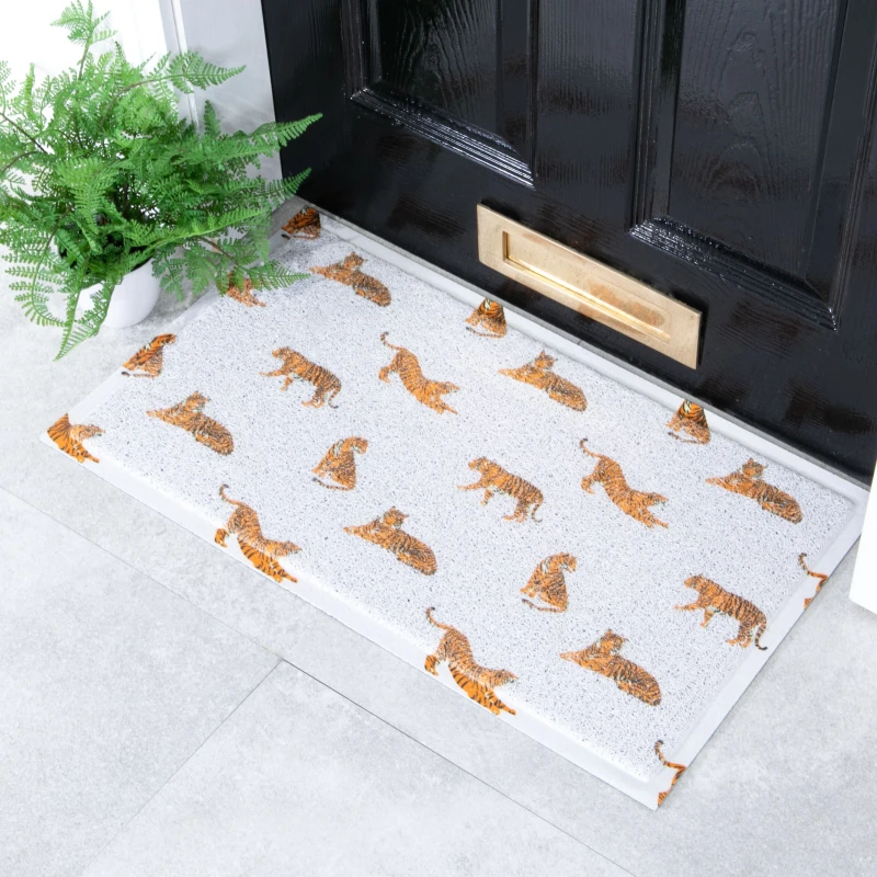 Image of Native Natural Tiger Pattern Doormat (70 X 40Cm)
