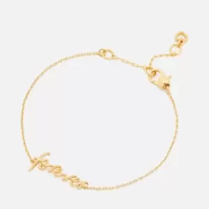 Image of Kate Spade New York Womens Say Yes Forever Bracelet - Gold