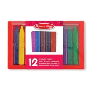 Image of Melissa and Doug Triangular Crayons 12 pack