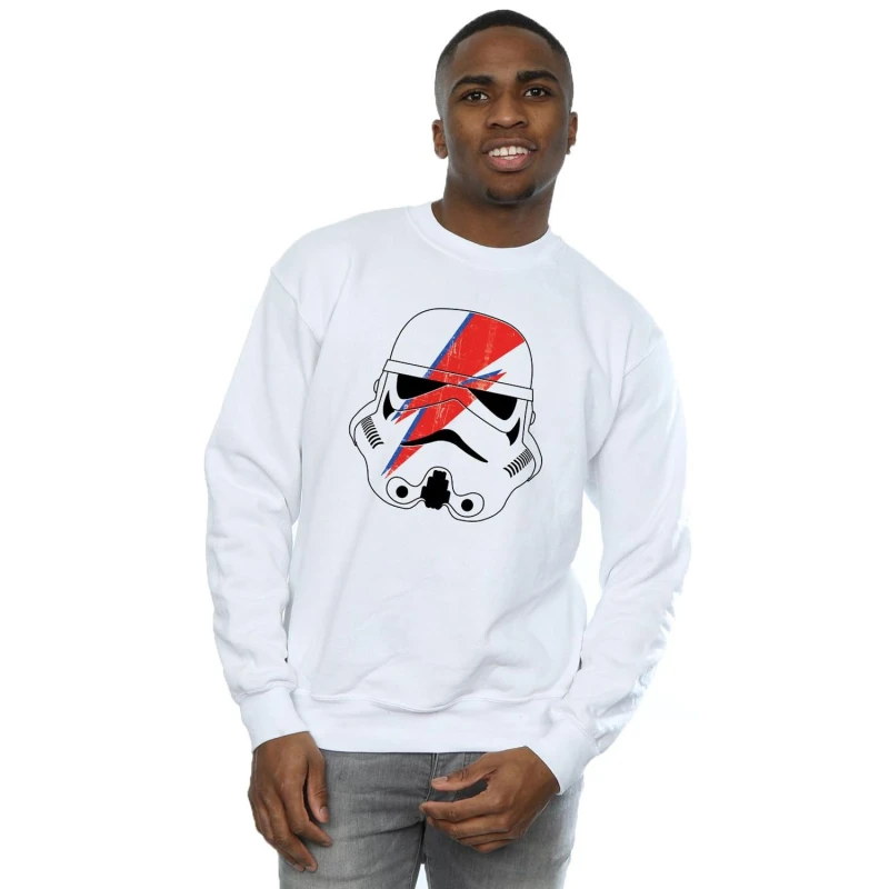 Image of Star Wars Star Wars Men Command Stormtrooper Sweatshirt in White Size: Small White S Male 5063376994699