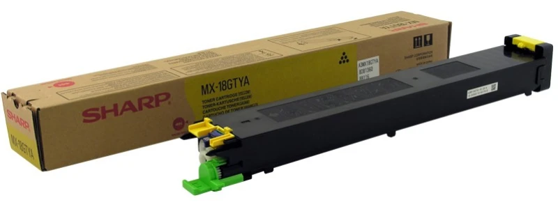 Image of Sharp MX-18GTYA Toner yellow. 10K pages for Sharp MX 1800 N
