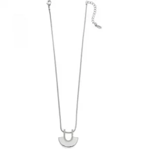 Image of Ladies Fiorelli PVD Silver Plated Semi Circle Pendant