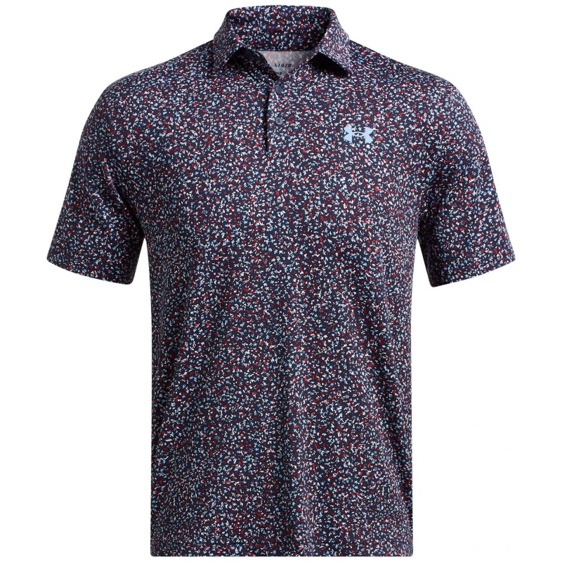 Image of Under Armour Mens Playoff Short-Sleeve Performance Polo Shirt Blue male S