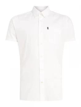 Image of Mens Barbour Casey short sleeve oxford shirt White