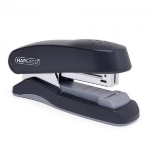 Image of Rapesco Flat Clinch Half Strip Stapler Black