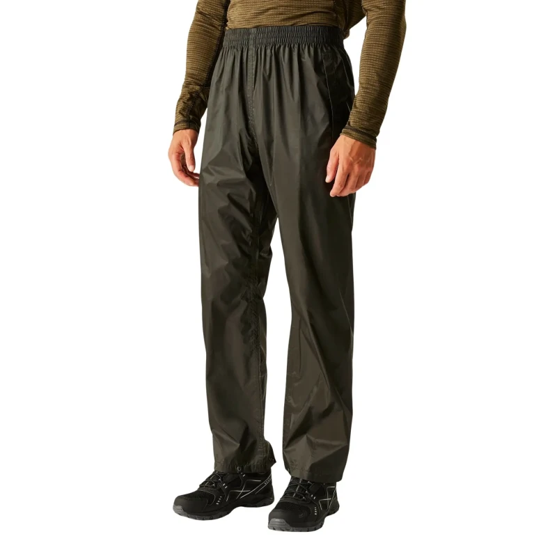 Image of Regatta Regatta Men Mens Pack It Overtrousers in Green Size: large Green L Male 5051513119784