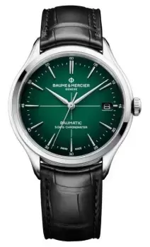 Image of Baume & Mercier M0A10592 Mens Clifton Baumatic COSC Green Watch
