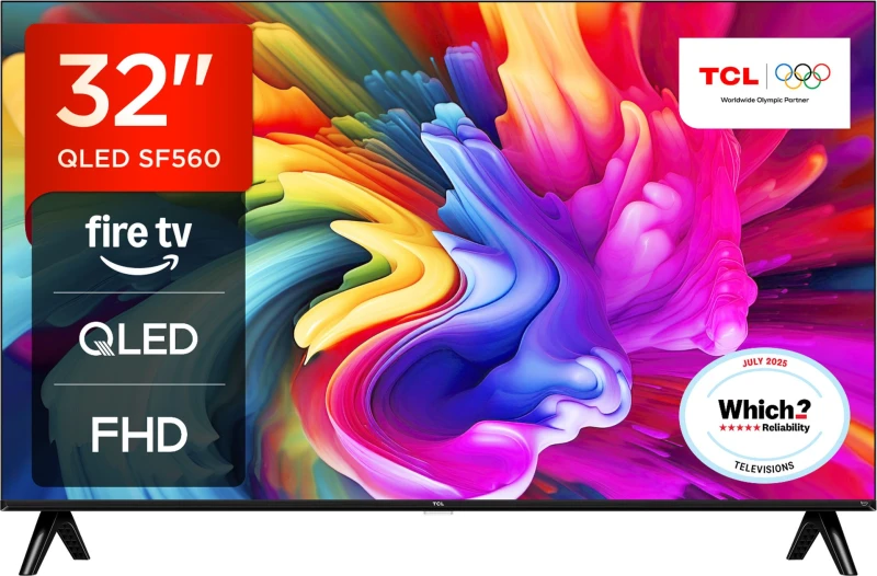 Image of TCL SF560 32" Full HD QLED Smart Fire Freely TV [2025] - 32SF560-UK