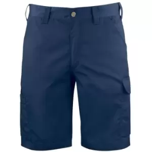 Image of Projob Mens Plain Cargo Shorts (34R) (Navy) - Navy