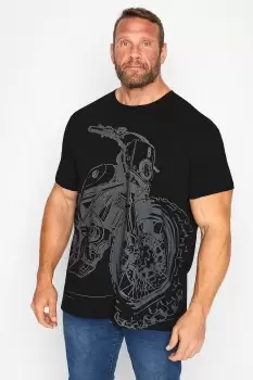 Image of Motorbike Print T-Shirt