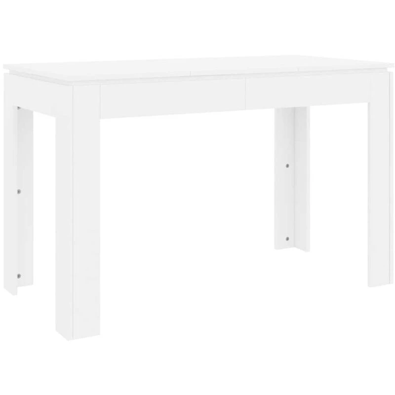 Image of VIDAXL Dining Table White 120x60x76cm Engineered Wood vidaXL 8719883786872
