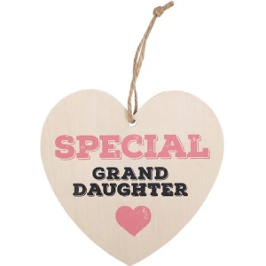 Image of Special Granddaughter Hanging Heart Sign