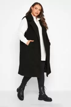 Image of Faux Shearling Maxi Gilet