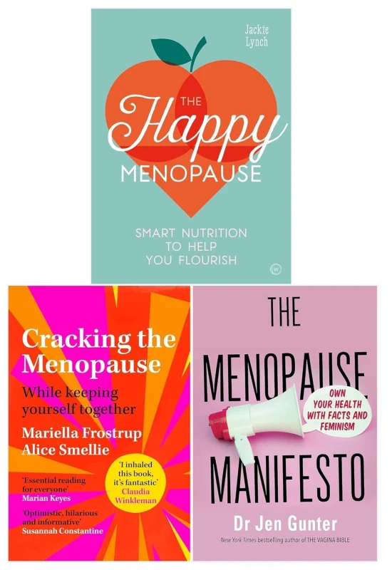 Image of Menopause Manifesto, Cracking the Menopause and The Happy Menopause 3 Books Collection Set Lets Buy Books Books