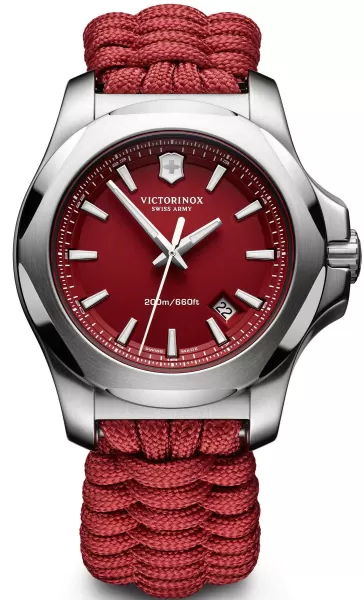 Image of Victorinox Swiss Army Watch I.N.O.X. Paracord - Red