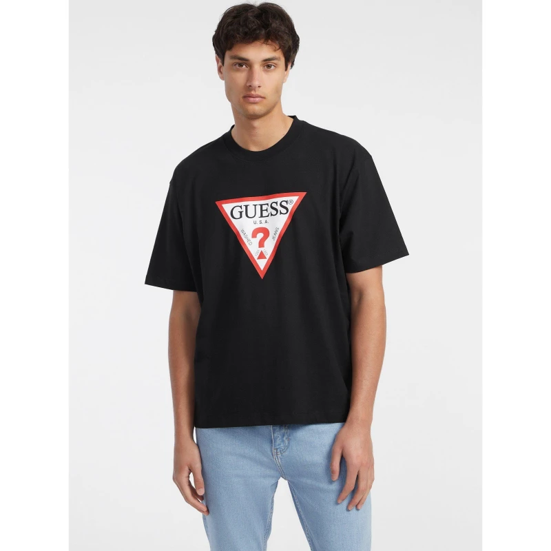 Image of Guess Jeans Iconic Tee Black JBLK male Small