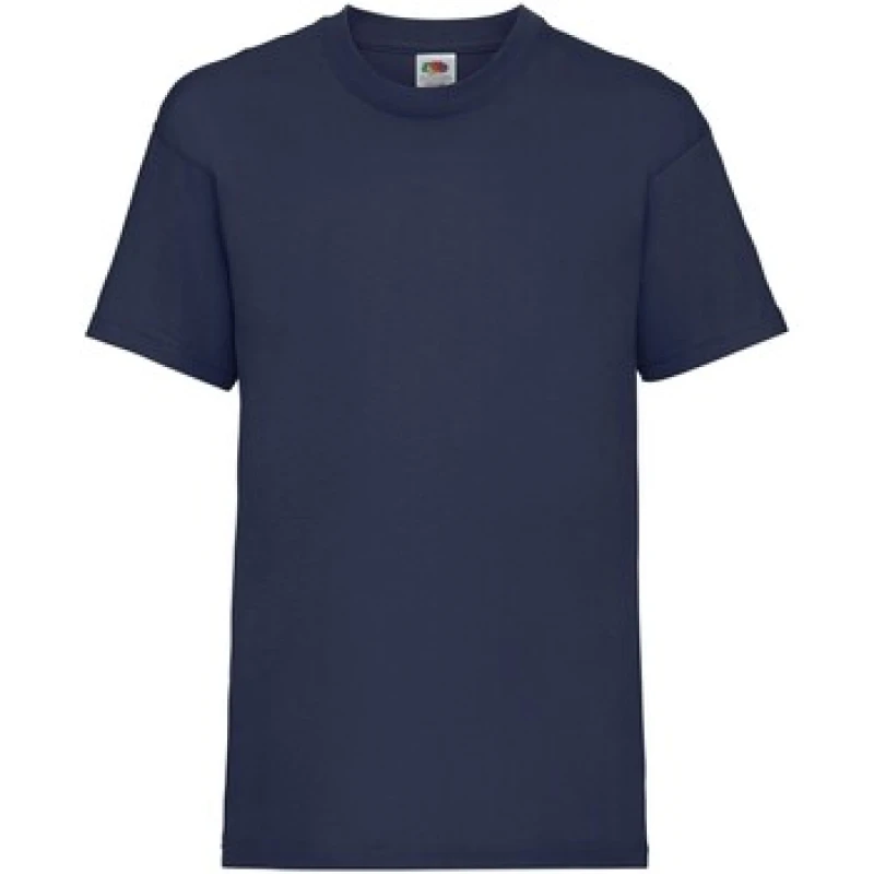 Image of Fruit of the Loom Value T-Shirt in Mid Navy Size: 12-13 Years Mid Navy Unisex 12-13 Years