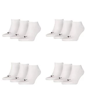 Image of 12 pair Puma Sneaker Invisible Socks Unisex Mens & Ladies, color:300 - white, Socken & Strumpfe:47-49