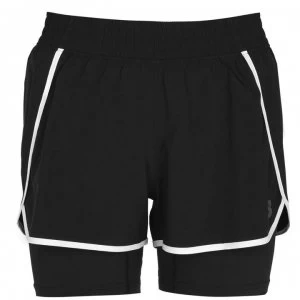 Image of New Balance 2 in 1 Shorts Ladies - Black