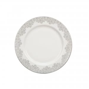 Image of Denby Monsoon Filigree Silver Dinner Plate