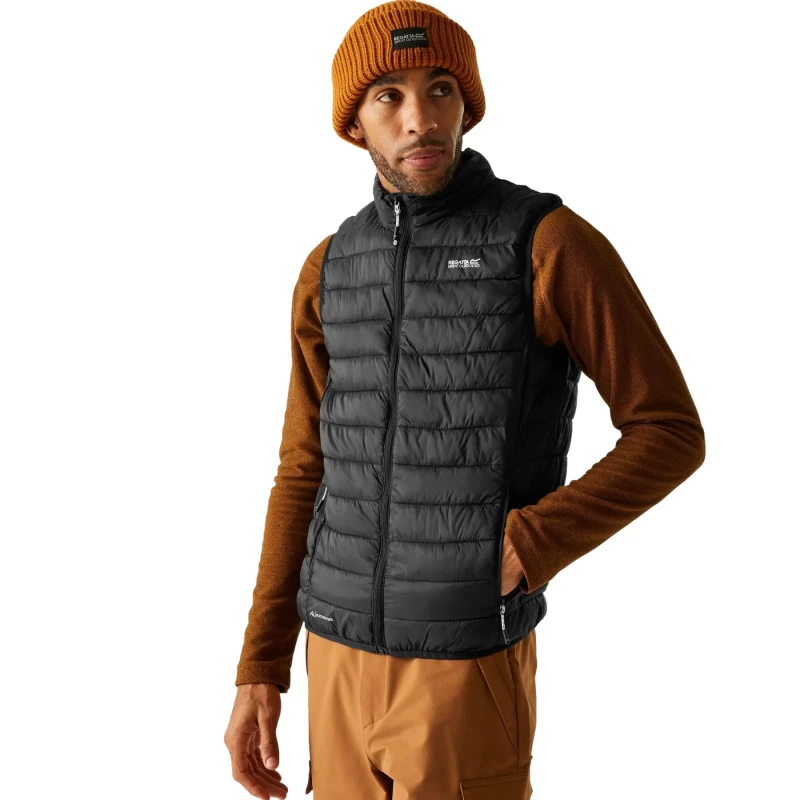 Image of Regatta Mens HillPack II Lightweight Padded Bodywarmer 3XL - Chest 49-51' (124.5-129.5cm) Black RMB141-800-3XL