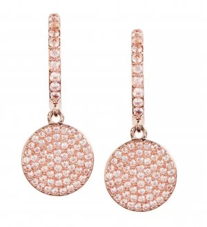 Image of Kate Spade New York Shine On Pave Drop Earrings Pink