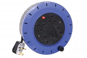 Image of Connect It 10m 4 Gang Cable Reel
