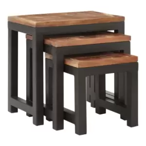 Image of Premier Housewares Artisan Acacia Nest of 3 Tables