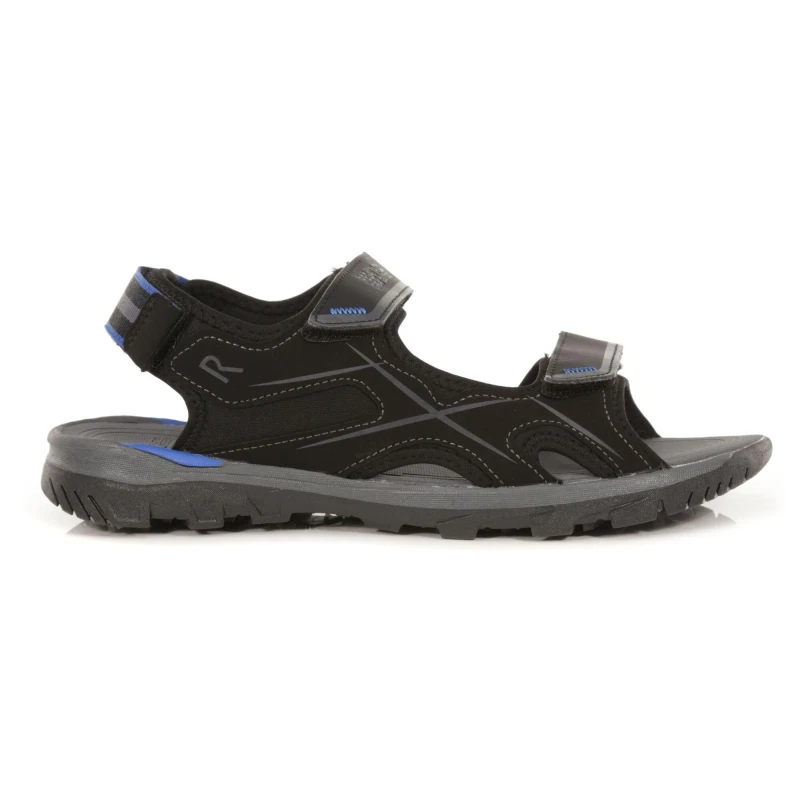 Image of Regatta Regatta Men Kota Drift Sandals in True Black Size: 9.5 True Black 9.5 Male 5057538956946