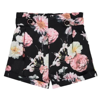 Image of Firetrap Crepe Shorts Junior Girls - Midnight Floral