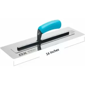 Image of OX Pro Semi Flex Stainless Steel Trowel 16" / 405 x 125mm