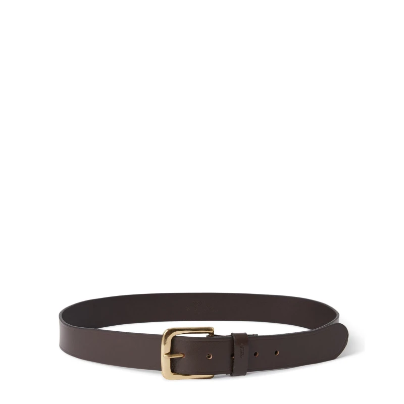 Image of Osprey London Mens Wesley Leather Belt Chocolate male 75