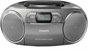 Image of Philips AZB600 Cassette Boombox - Black