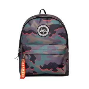 Image of Hype Unisex Neon Camo Aop Mini Backpack (One Size) (Purple/Green)