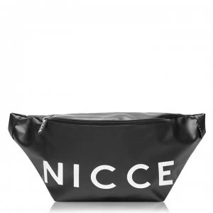 Image of Nicce Large Logo Bum Bag Mens - Black