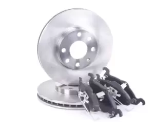 Image of MAPCO Brake disc and pads set OPEL,VAUXHALL 47754 569059,91176677,95526647