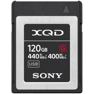 Image of Sony 120GB 440MBs XQD G Series Memory Card QD G120F