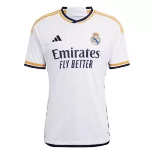 Image of adidas Real Madrid Home Shirt 2023 2024 Adults - White