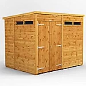 Image of Power Garden Shed 86PPSSDD Golden Brown 8x6