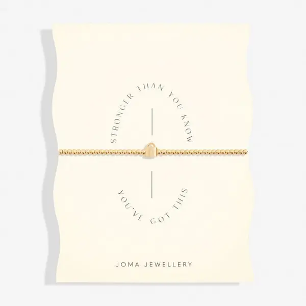 Image of Stronger than You Know You Got this Gold Plated 17.5cm Bracelet 6787