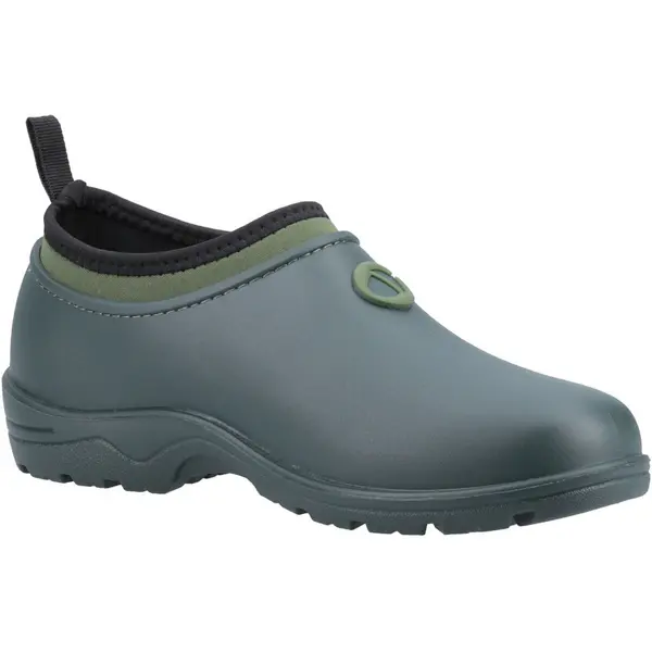 Image of Cotswold Womens Perrymead Gardening Waterproof Shoes UK Size 8 (EU 41) GREEN COT812-GREEN-8