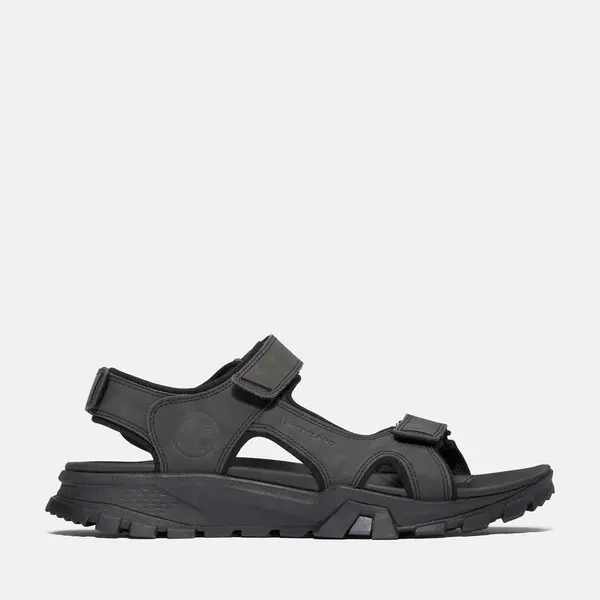 Image of Timberland Lincoln Peak Two-strap Sandal For Men In Black Black, Size 8.5