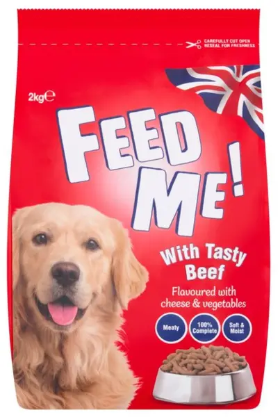 Image of HiLife Feed Me Beef and Cheese Dog Food 2kg