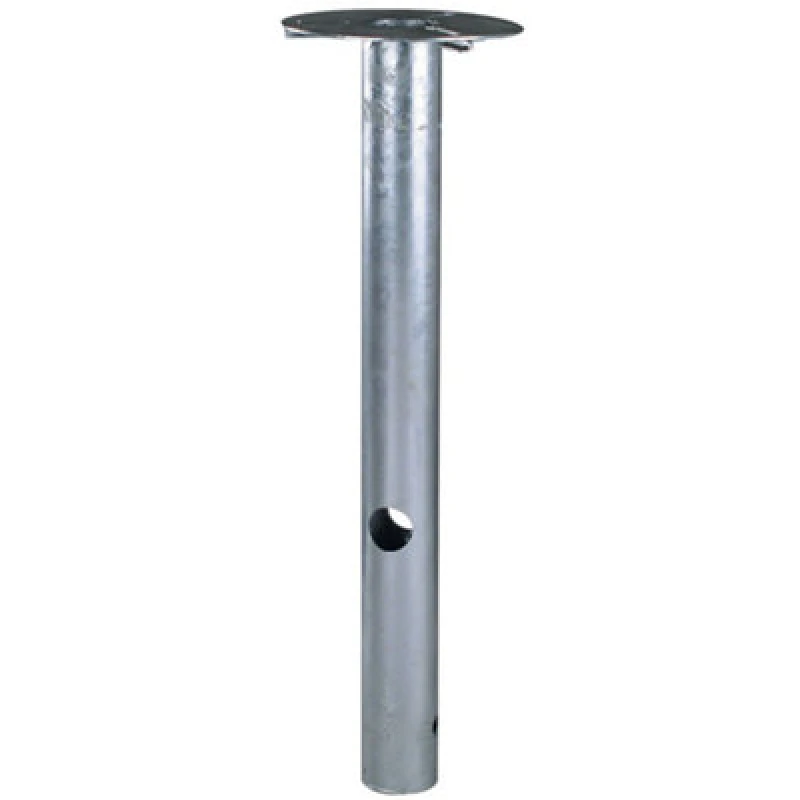 Image of Nordlux Base For Garden Poles Outdoor Patio Terrace In Galvanized (Height) 50Cm