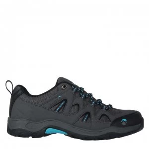 Image of Gelert Ottawa Low Junior Walking Shoes - Charcoal/Blue