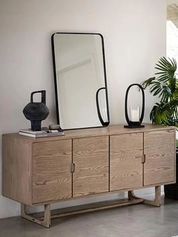 Image of EDITE Fallon Smoked Oak 4 Door Sideboard Smoked Oak ONE SIZE